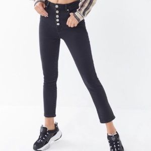 Girlfriend high-rise black BDG jeans